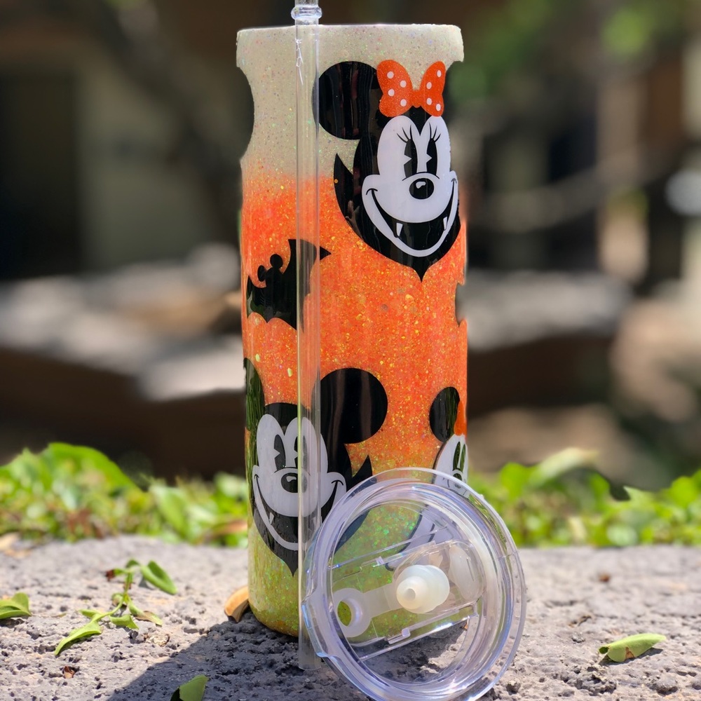Mickey Minnie Halloween tumbler